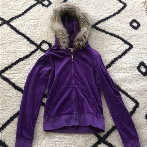 Juicy Couture Velour Purple Jacket